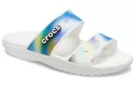 Crocs Classic Sandálias Coloridas Unissex Multi-Color Brancas