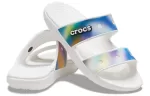 Crocs Classic Sandálias Coloridas Unissex Multi-Color Brancas