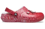 Crocs Classic Sandálias Elegantes Esportes Outdoor Unissex Vermelhas