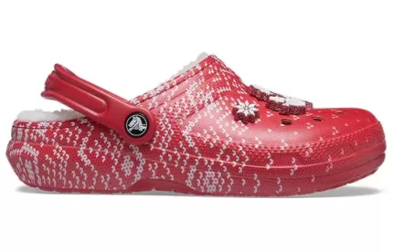 Crocs Classic Sandálias Elegantes Esportes Outdoor Unissex Vermelhas