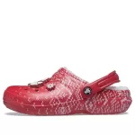 Crocs Classic Sandálias Elegantes Esportes Outdoor Unissex Vermelhas