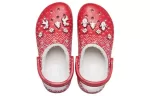 Crocs Classic Sandálias Elegantes Esportes Outdoor Unissex Vermelhas