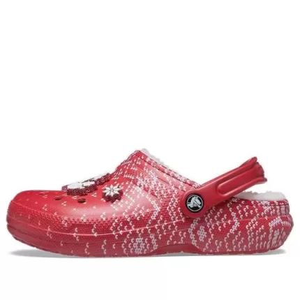 Crocs Classic Sandálias Elegantes Esportes Outdoor Unissex Vermelhas