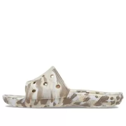 Crocs Classic Sandálias Marmorizadas ‘White Brown’