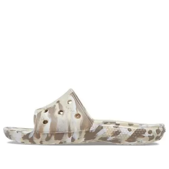 Crocs Classic Sandálias Marmorizadas ‘White Brown’