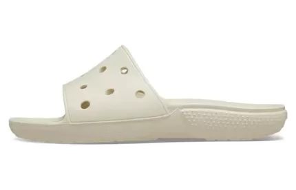 Crocs Classic Sandálias Planas Unissex Bege