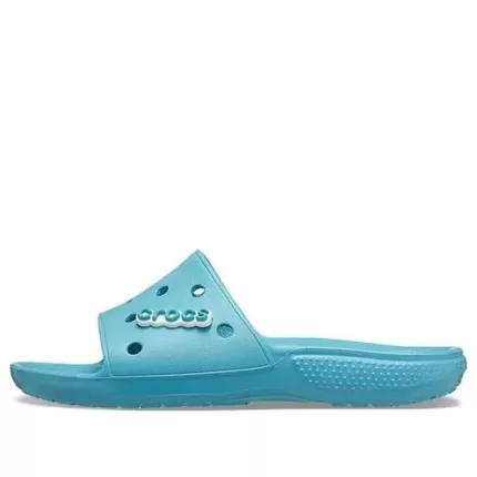 Crocs Classic Sandálias Planas Unissex Denim Azul