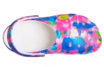 Crocs Classic Sandálias de Praia Unissex Azul Rosa