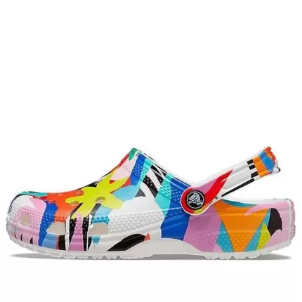 Crocs Classic Sandálias de Praia Unissex Multi-Color Branco