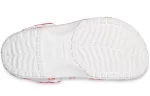 Crocs Classic Sandálias de Praia Unissex Vermelho Branco