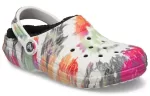 Crocs Classic Sapato Clog Tie Dye multicolorido preto