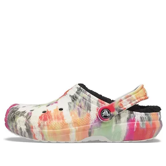 Crocs Classic Sapato Clog Tie Dye multicolorido preto