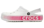 Crocs Classic Sapato antiderrapante respirável rosa branco