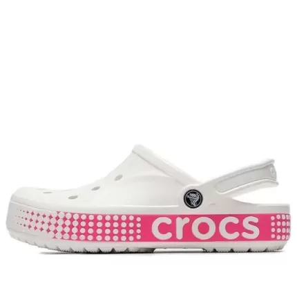 Crocs Classic Sapato antiderrapante respirável rosa branco