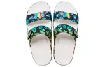 Crocs Classic Sapato casual Disney unissex multicolorido branco