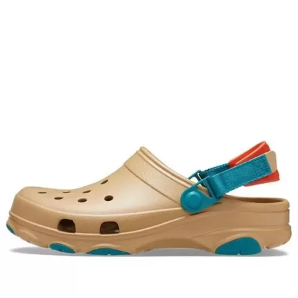 Crocs Classic Sapato de praia tamanco marrom amarelo unissex ‘marrom amarelo’