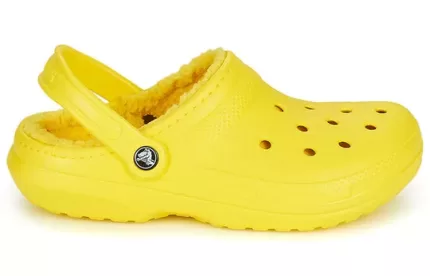 Crocs Classic Sapato leve e resistente ao desgaste unissex amarelo
