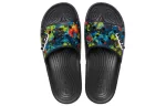 Crocs Classic Slide gráfico tie-dye ‘Preto’