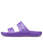 Crocs Classic Sola macia aconchegante e salto plano chinelos esportivos unissex roxo