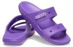 Crocs Classic Sola macia aconchegante e salto plano chinelos esportivos unissex roxo