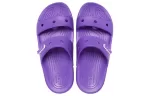Crocs Classic Sola macia aconchegante e salto plano chinelos esportivos unissex roxo
