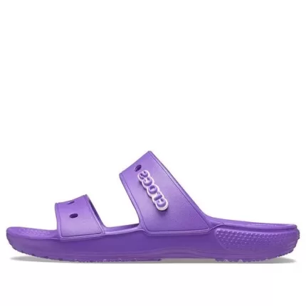 Crocs Classic Sola macia aconchegante e salto plano chinelos esportivos unissex roxo