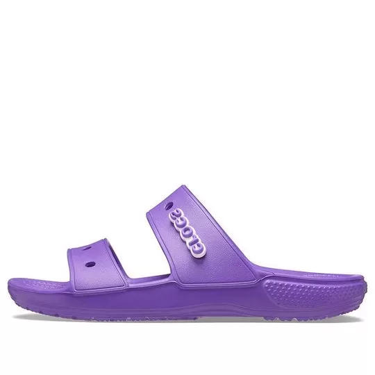 Crocs Classic Sola macia aconchegante e salto plano chinelos esportivos unissex roxo