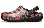 Crocs Classic Stay Warm Cozy Sports Unissex Preto Vermelho Sandálias ‘Black Red’