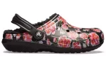 Crocs Classic Stay Warm Cozy Sports Unissex Preto Vermelho Sandálias ‘Black Red’