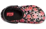Crocs Classic Stay Warm Cozy Sports Unissex Preto Vermelho Sandálias ‘Black Red’