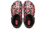 Crocs Classic Stay Warm Cozy Sports Unissex Preto Vermelho Sandálias ‘Black Red’