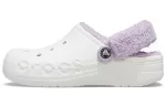 Crocs Classic Tamanco Baya Forrado Fuzz-Strap ‘White Lila’