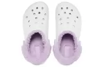 Crocs Classic Tamanco Baya Forrado Fuzz-Strap ‘White Lila’