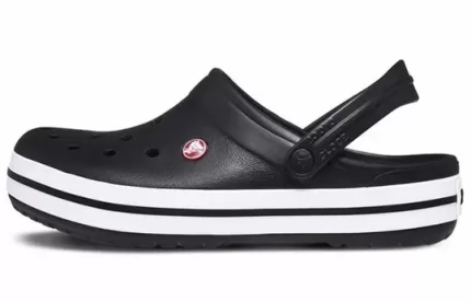 Crocs Classic Tamanco Bayaband ‘Preto Branco’ 11016-001