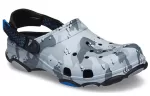 Crocs Classic Tamanco Desert Camouflage Outdoor Beach Unissex Preto Cinza Sandálias