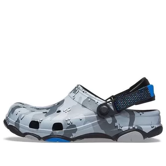 Crocs Classic Tamanco Desert Camouflage Outdoor Beach Unissex Preto Cinza Sandálias