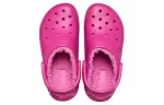 Crocs Classic Tamanco Forrado Esporte Unissex Roxo Vermelho Sandálias