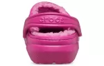 Crocs Classic Tamanco Forrado Esporte Unissex Roxo Vermelho Sandálias
