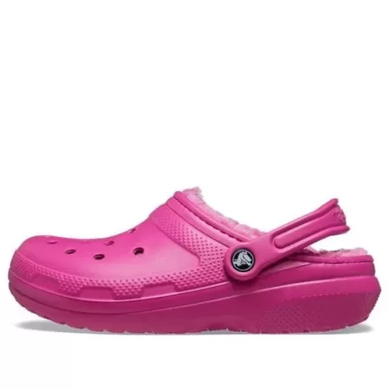 Crocs Classic Tamanco Forrado Esporte Unissex Roxo Vermelho Sandálias