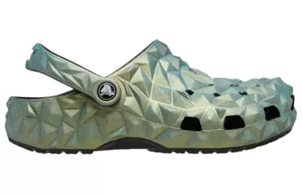 Crocs Classic Tamanco Geométrico Iridescente ‘Verde’