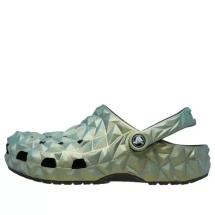 Crocs Classic Tamanco Geométrico Iridescente ‘Verde’