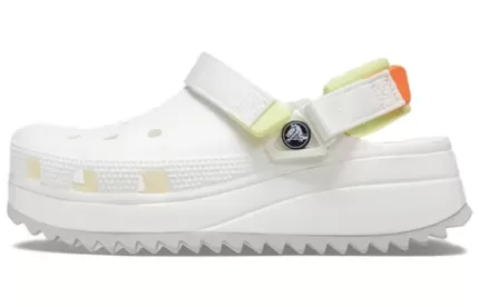 Crocs Classic Tamanco Hiker Sandálias Brancas