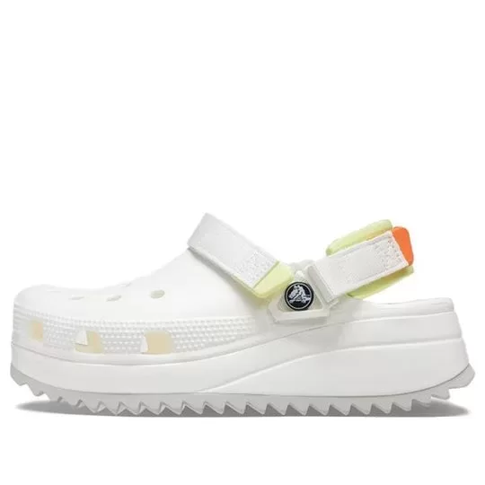 Crocs Classic Tamanco Hiker Sandálias Brancas