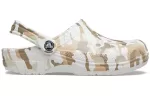 Crocs Classic Tamanco Impressão Camuflada Sandálias de Praia Camuflada Branca Unissex