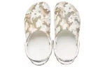 Crocs Classic Tamanco Impressão Camuflada Sandálias de Praia Camuflada Branca Unissex