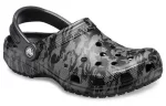 Crocs Classic Tamanco Impressão Camuflada Sandálias de Praia Pretas Unissex