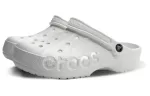 Crocs Classic Tamanco Respirável Sandálias Brancas Unissex 10126-100