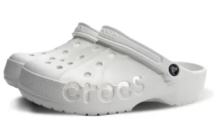 Crocs Classic Tamanco Respirável Sandálias Brancas Unissex 10126-100
