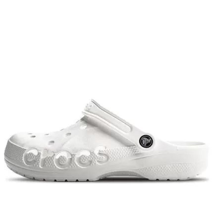 Crocs Classic Tamanco Respirável Sandálias Brancas Unissex 10126-100