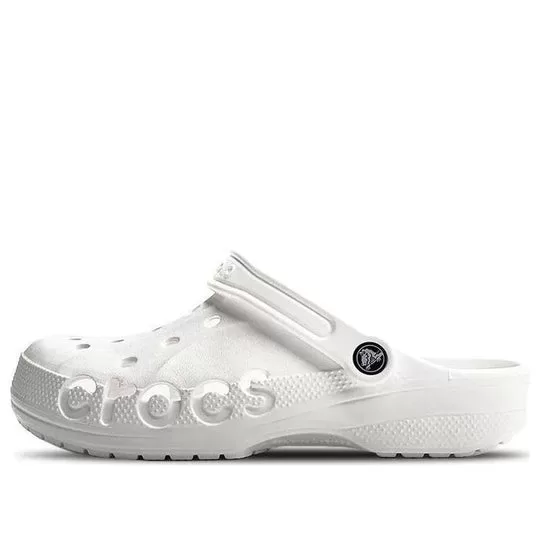 Crocs Classic Tamanco Respirável Sandálias Brancas Unissex 10126-100